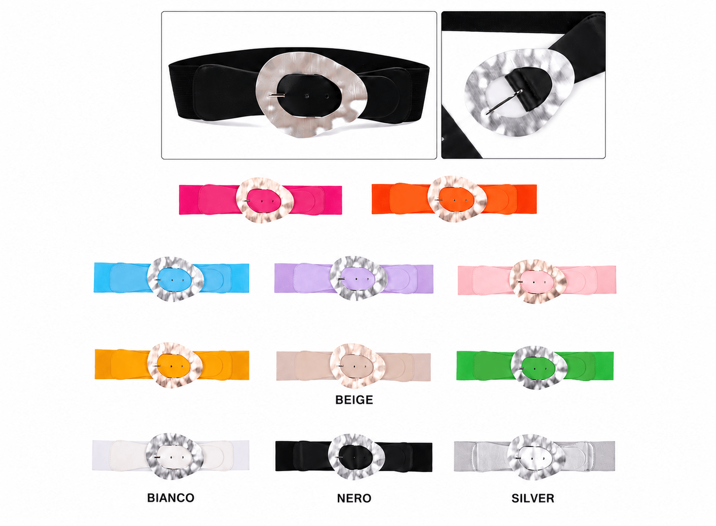 Cinturone Elasticizzato Metal - Dame Ly