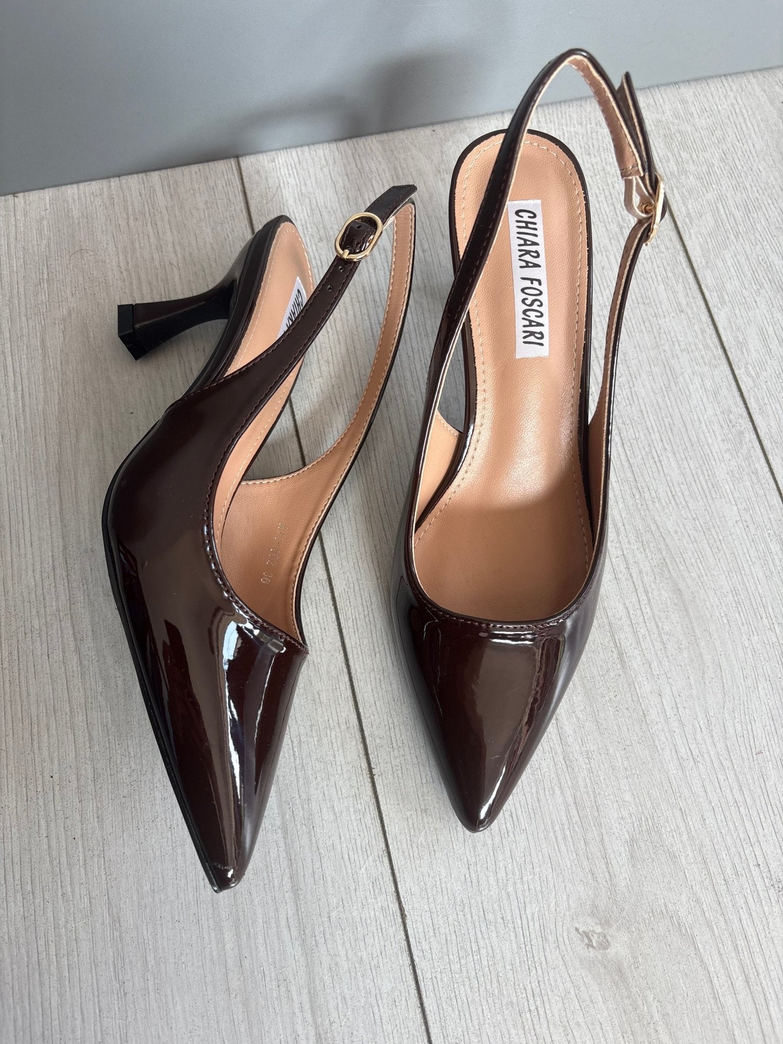 Décolleté Vernice Brown - Dame Ly
